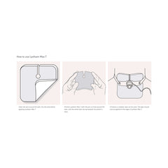 Lyofoam® Max T Nonadhesive without Border Foam Dressing, 3Â½ x 3Â½ Inch
