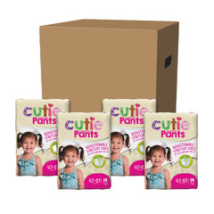 Cutie Pants® Training Pants, Female, Toddler, Disposable, Heavy Absorbency, Pink Princess Print, 4T â€“ 5T, Over 35 lbs