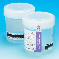 Globe Scientific Specimen Container with Temperature Strip, 90 mL
