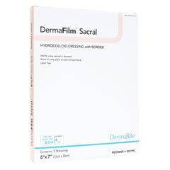 DermaFilm® Hydrocolloid Dressing, 6 x 7 Inch Sacral