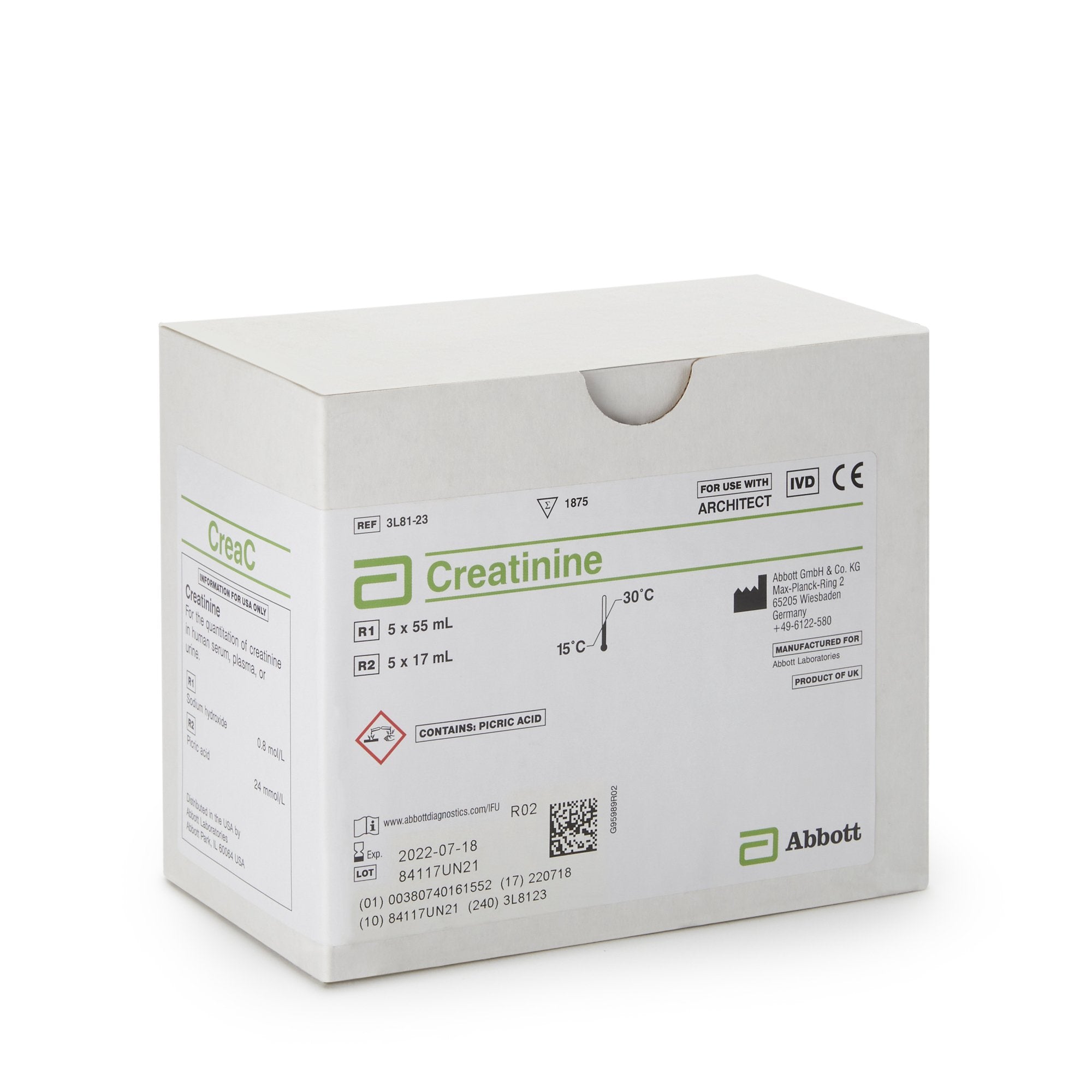 Architect Reagent for use with Architect c16000 Analyzer, Creatinine test