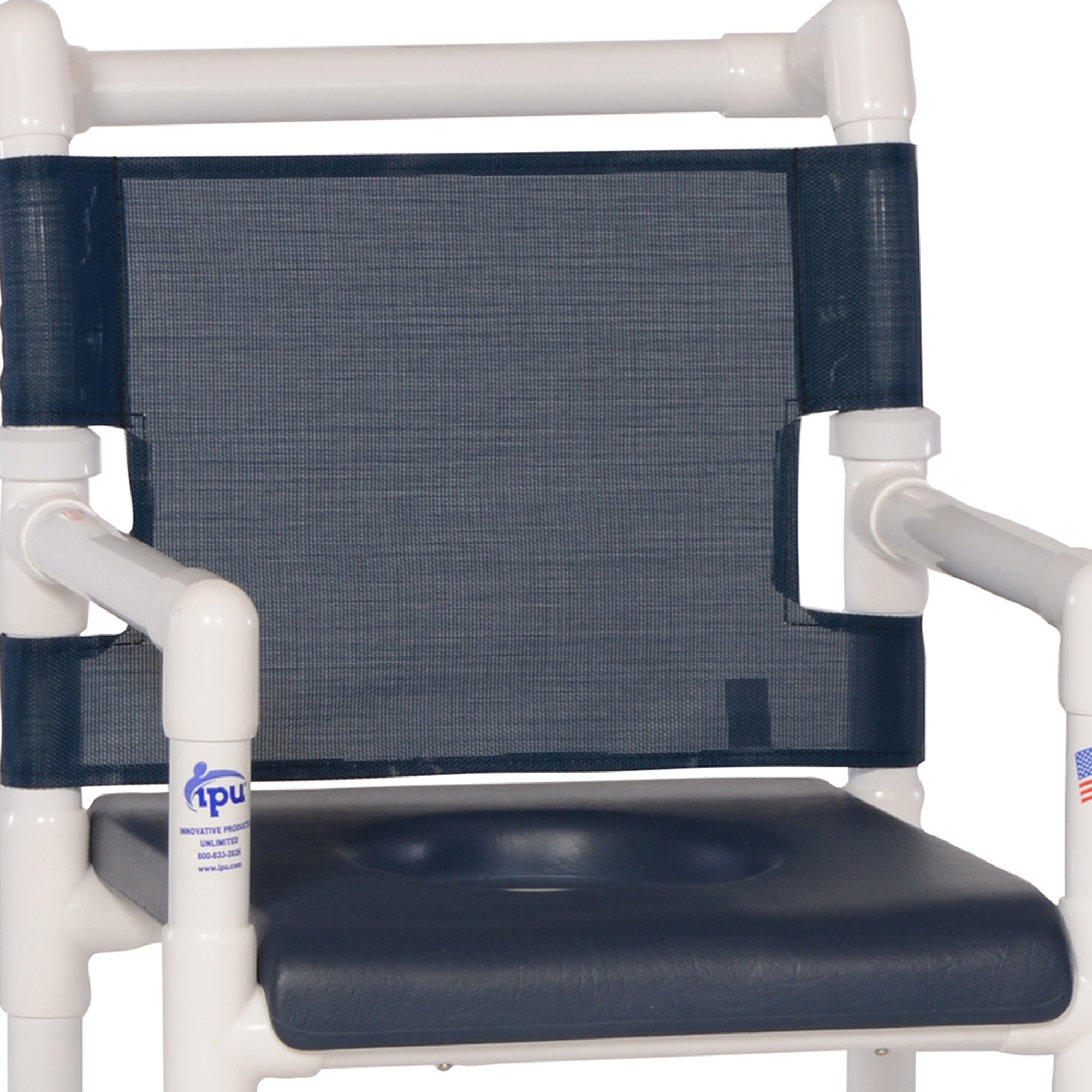 IPU Deluxe Shower Chair Commode, Navy