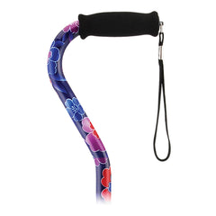 Nova Maui Flowers Offset Cane, 30 â€“ 39 Inch Height