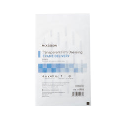McKesson Octagonal Sterile Dressing with Frame-Style Delivery, 4 x 4-3/4 Inch, Transparent