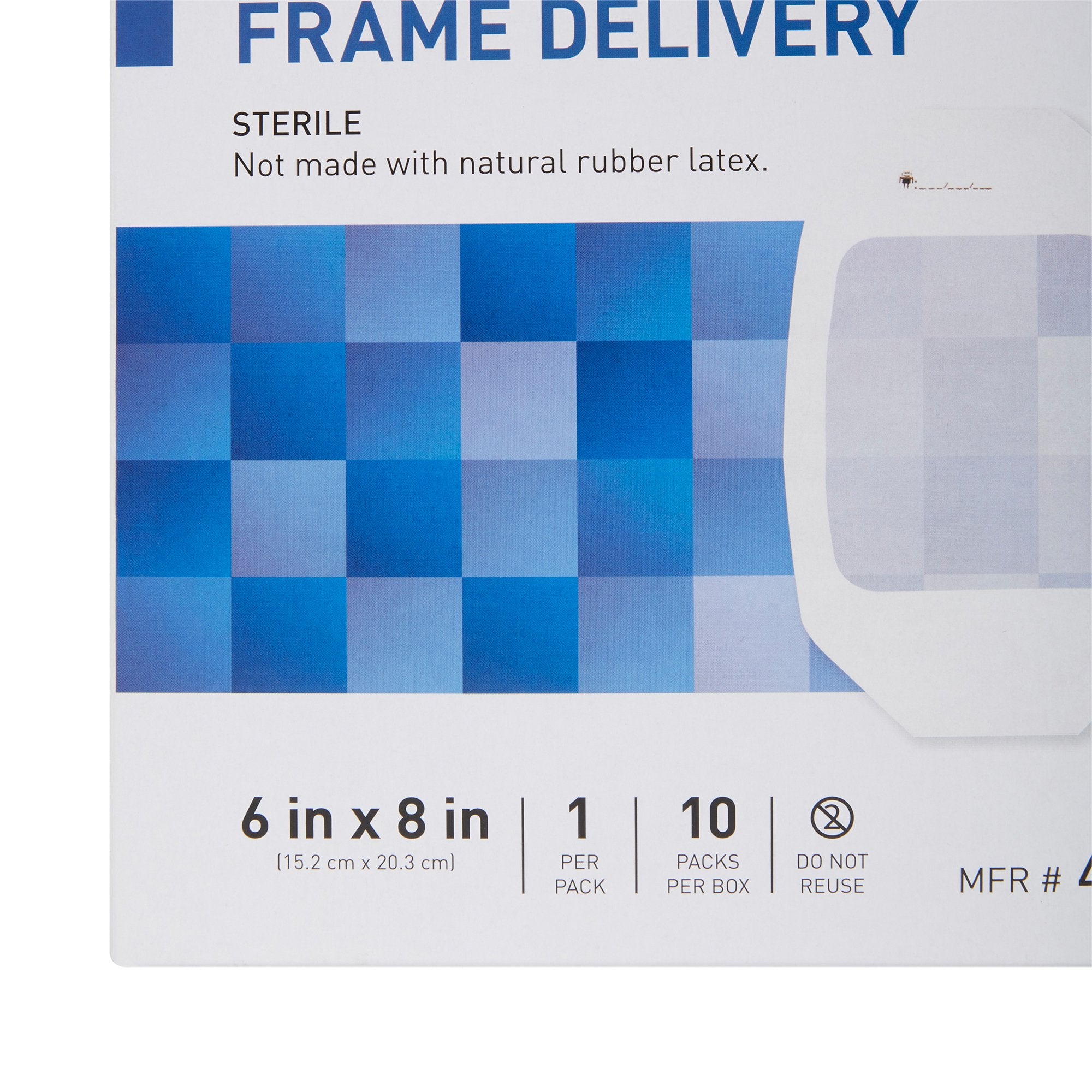 McKesson Octagonal Sterile Dressing with Frame-Style Delivery, 6 x 8 Inch, Transparent