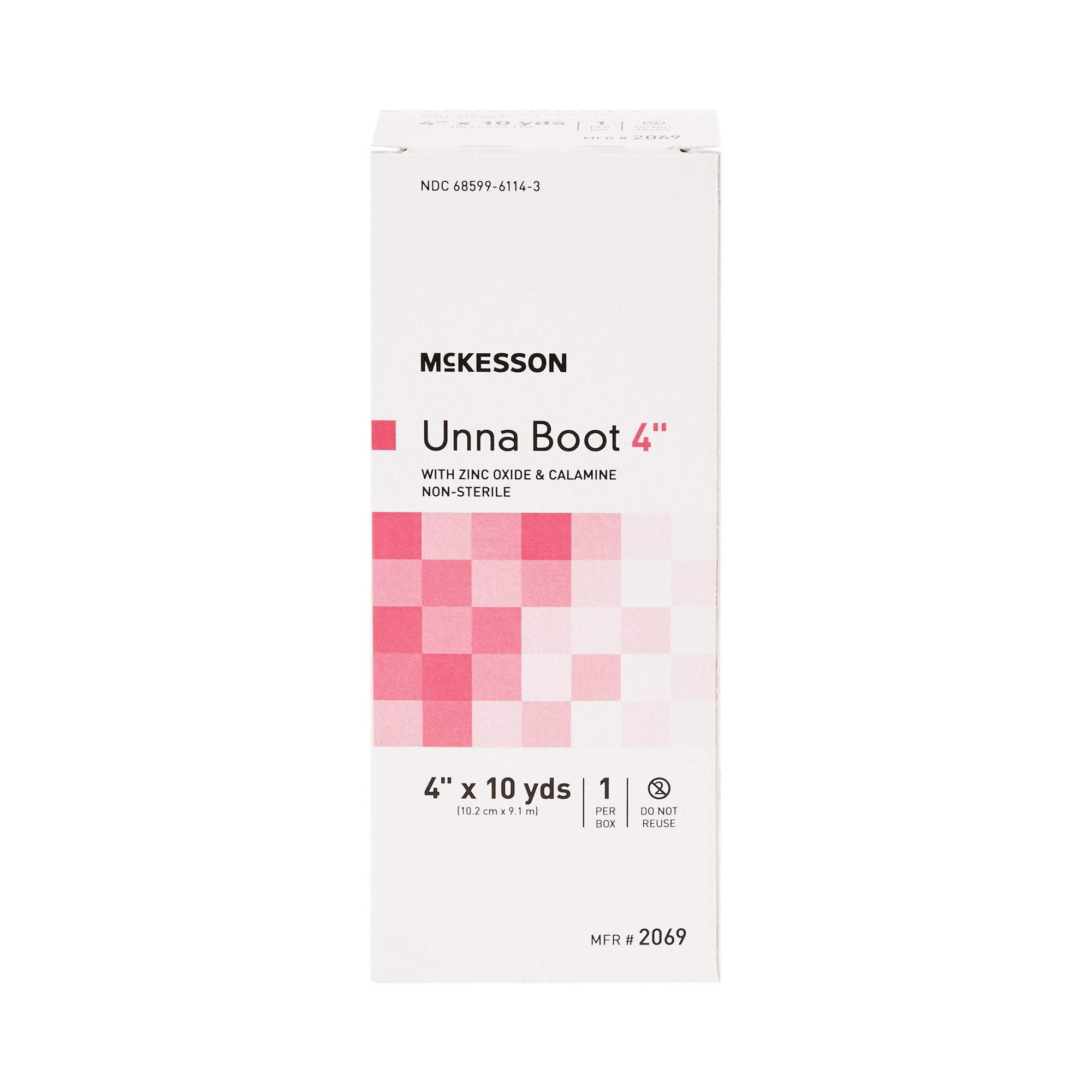 McKesson Unna Boot with Calamine and Zinc Oxide, 4 Inch x 10 Yard