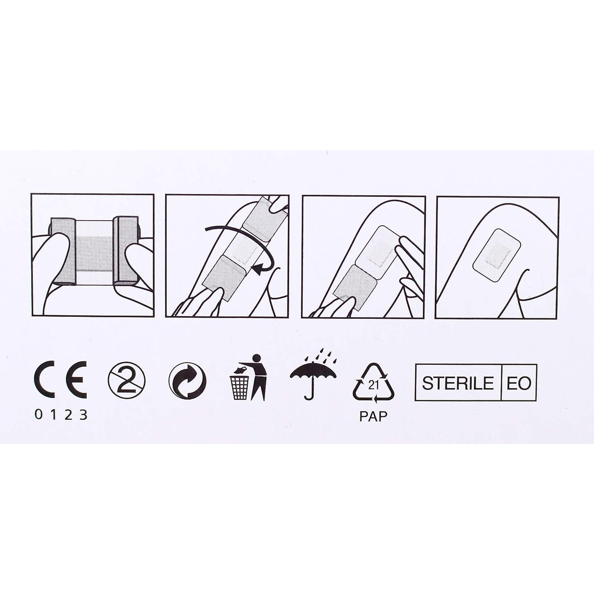 Cosmopor® White Adhesive Dressing, 3-1/8 x 4 Inch