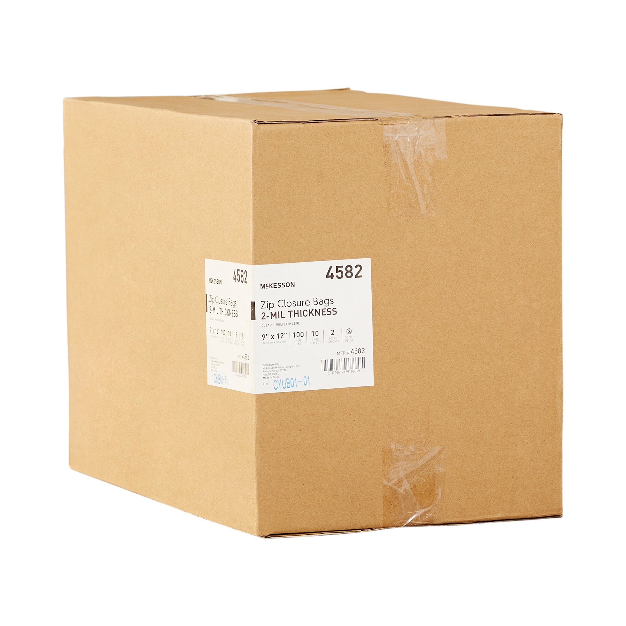McKesson Zip Closure Bag, 9 X 12 Inches