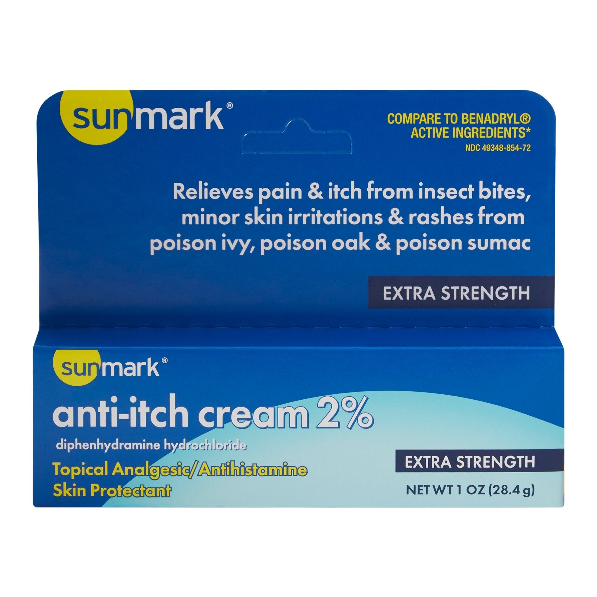 sunmark® Diphenhydramine / Zinc Acetate Itch Relief, 1 oz. Tube