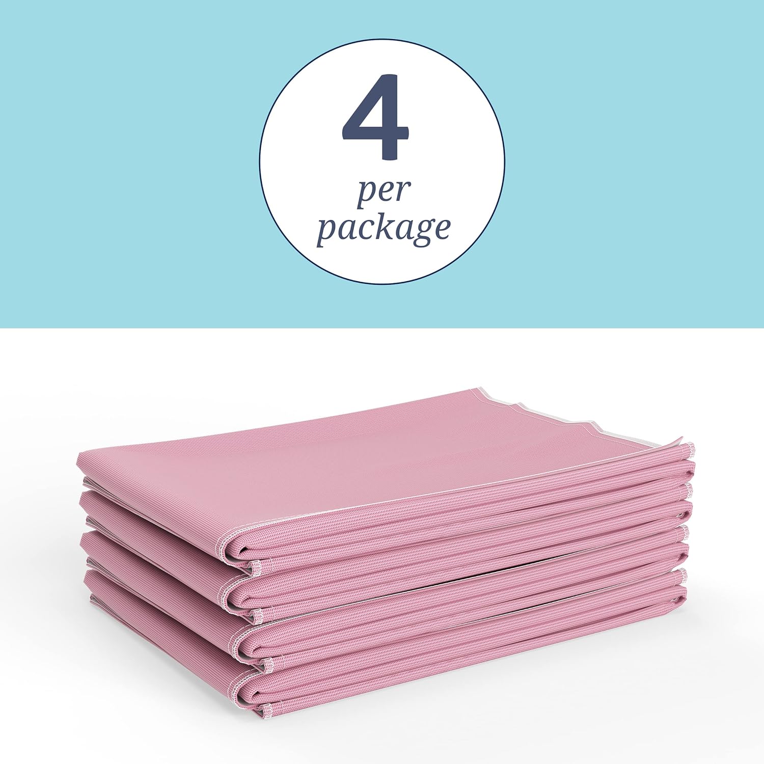 Medline - MDTR1227073AZ Softnit 300 Washable Underpads, Pack of 4 Large Bed Pads, 34" x 36",