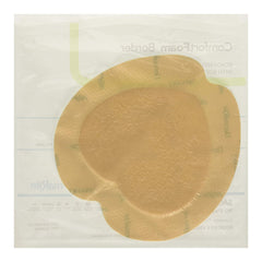ComfortFoam Border Silicone Adhesive with Border Silicone Foam Dressing, 7-1/5 x 7-1/5 Inch Sacral