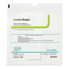 ComfortFoam Silicone Adhesive without Border Silicone Foam Dressing, 8 x 8 Inch