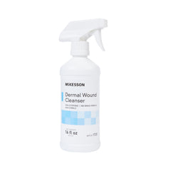 McKesson Dermal Wound Cleanser, Non-Cytotoxic, Rinse-Free, Non-Sterile,16 oz, 6 Count