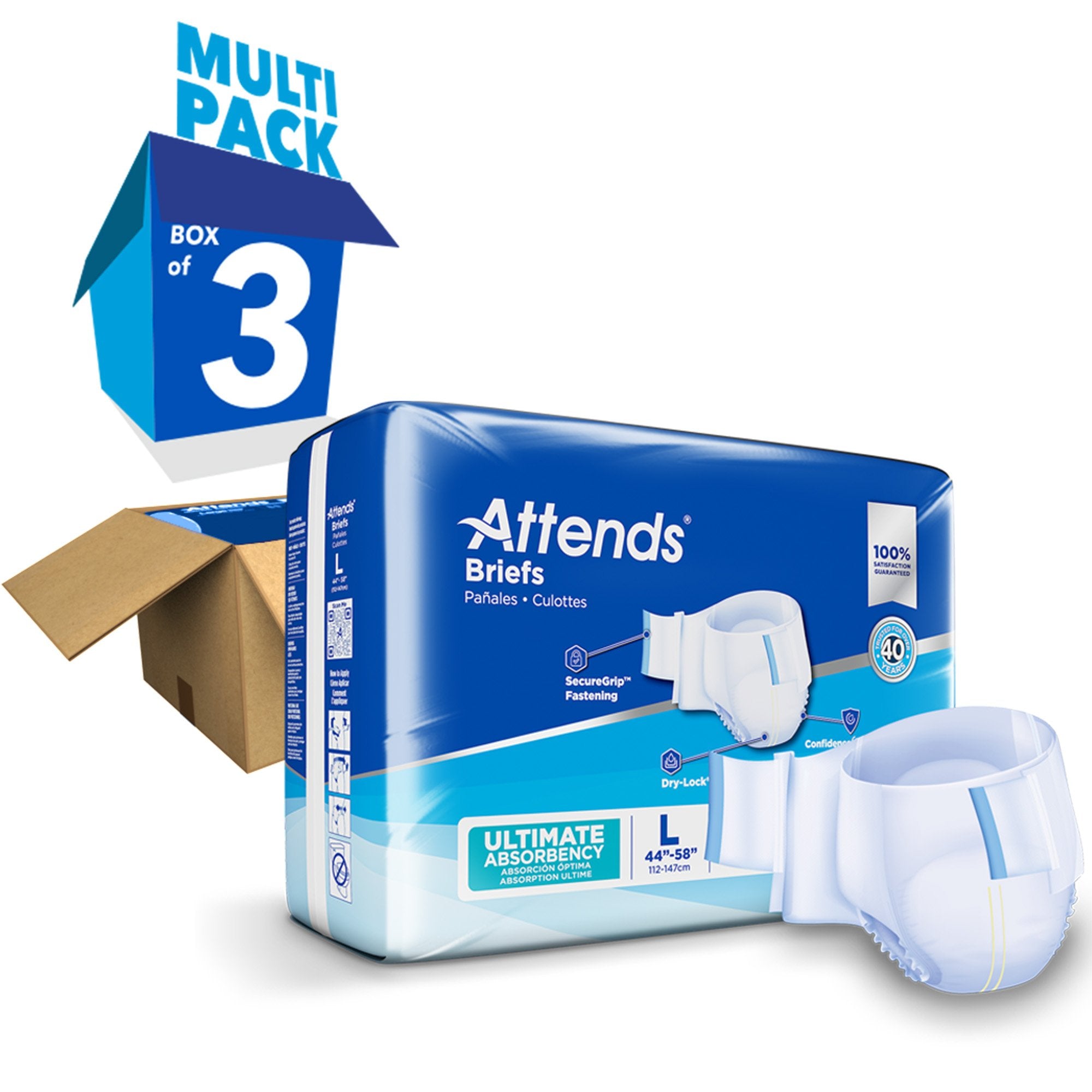 Attends® Advanced Briefs, Large