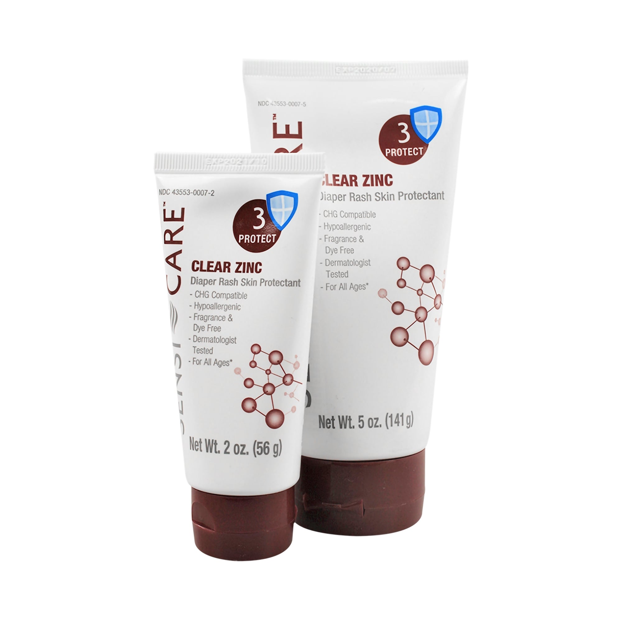 ConvaTec Sensi-Care Clear Zinc Skin Protectant Cream, Unscented, 2 oz. Tube