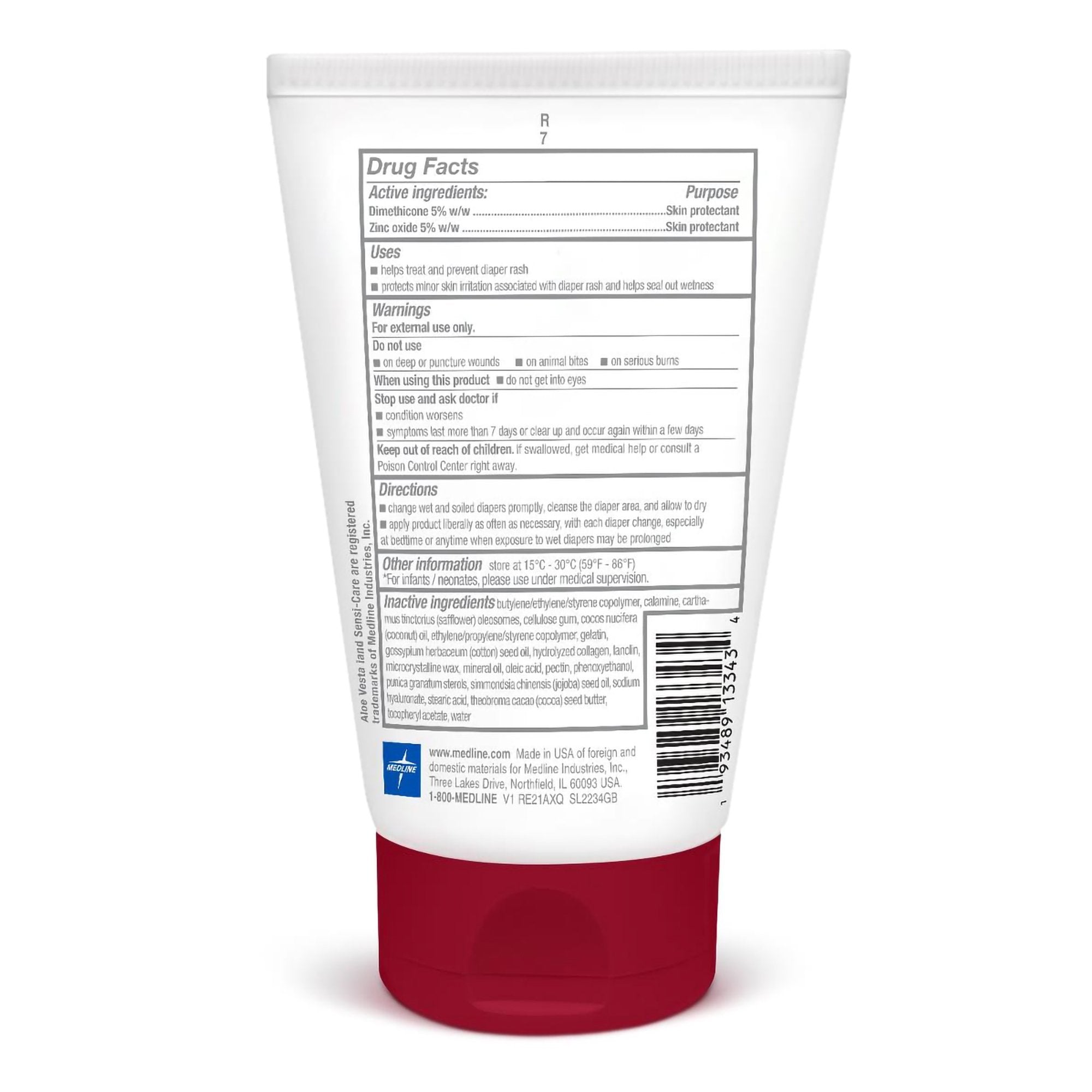 Sensi-Care Clear Zinc Skin Protectant, 5% Zinc Oxide/Dimethicone, 5 oz Tube