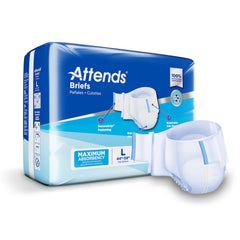 Attends Briefs, Adult, Large, Heavy Absorbency, Disposable