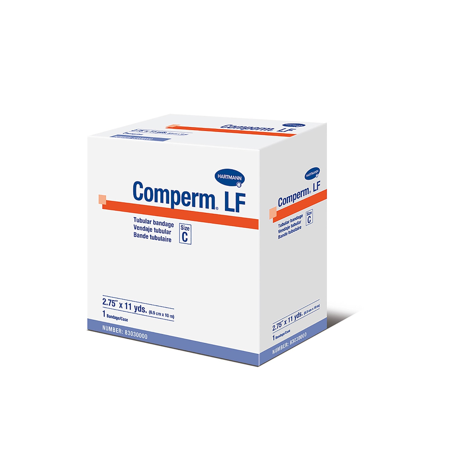 Comperm® LF Pull On Elastic Tubular Support Bandage, 2-3/4 Inch x 11 Yard