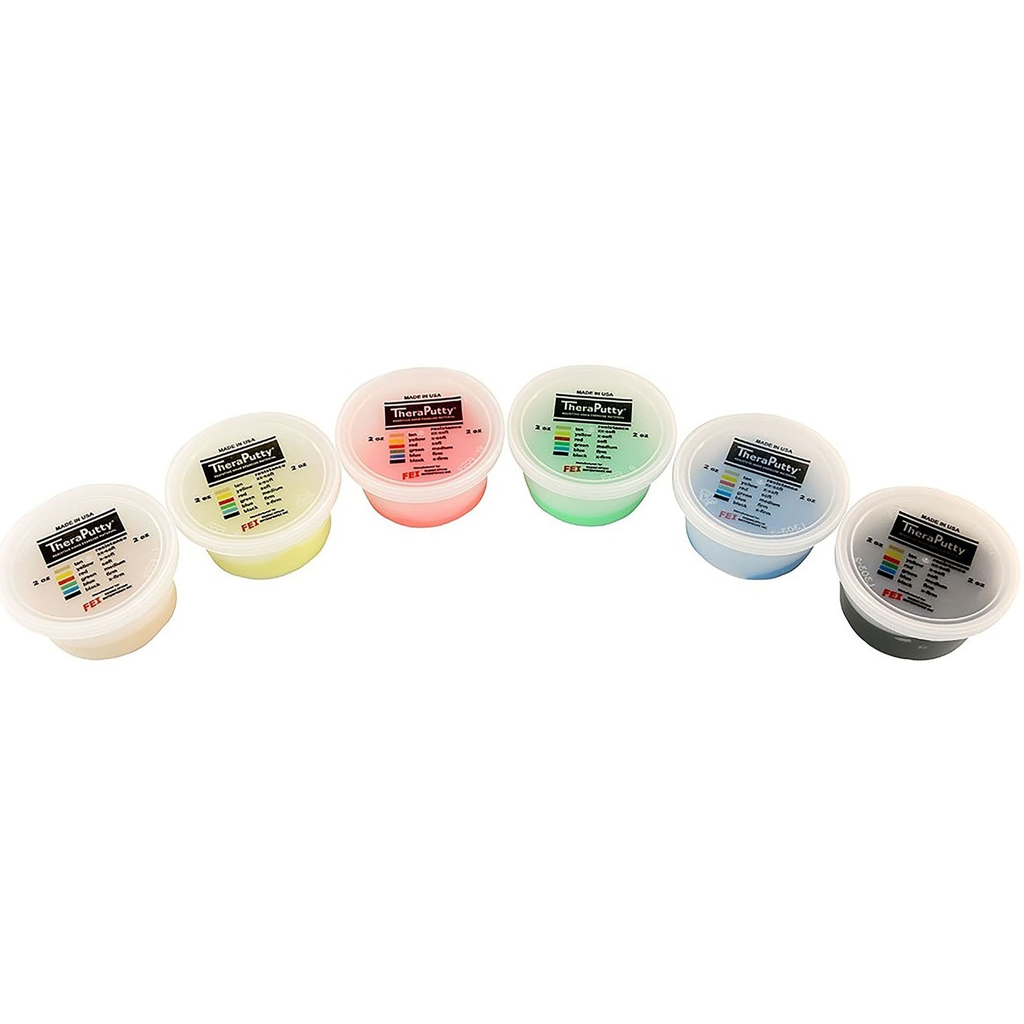 CanDo® TheraPutty Exercise Material, 6 Piece Set