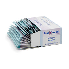 Safe N Simple Adhesive Remover, 5 x 7 Inch Wipe