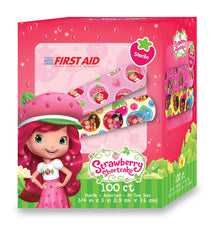 American® White Cross Stat Strip® Strawberry Shortcake Design Adhesive Strip, Â¾ x 3 Inch