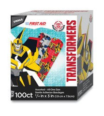 American® White Cross Stat Strip® Transformers Adhesive Strip, Â¾ x 3 Inch