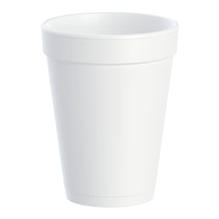 Dart Drinking Cup, White, Styrofoam, Disposable, 14 ounce