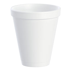 Dart Drinking Cup, White, Styrofoam, Disposable, 12 oz