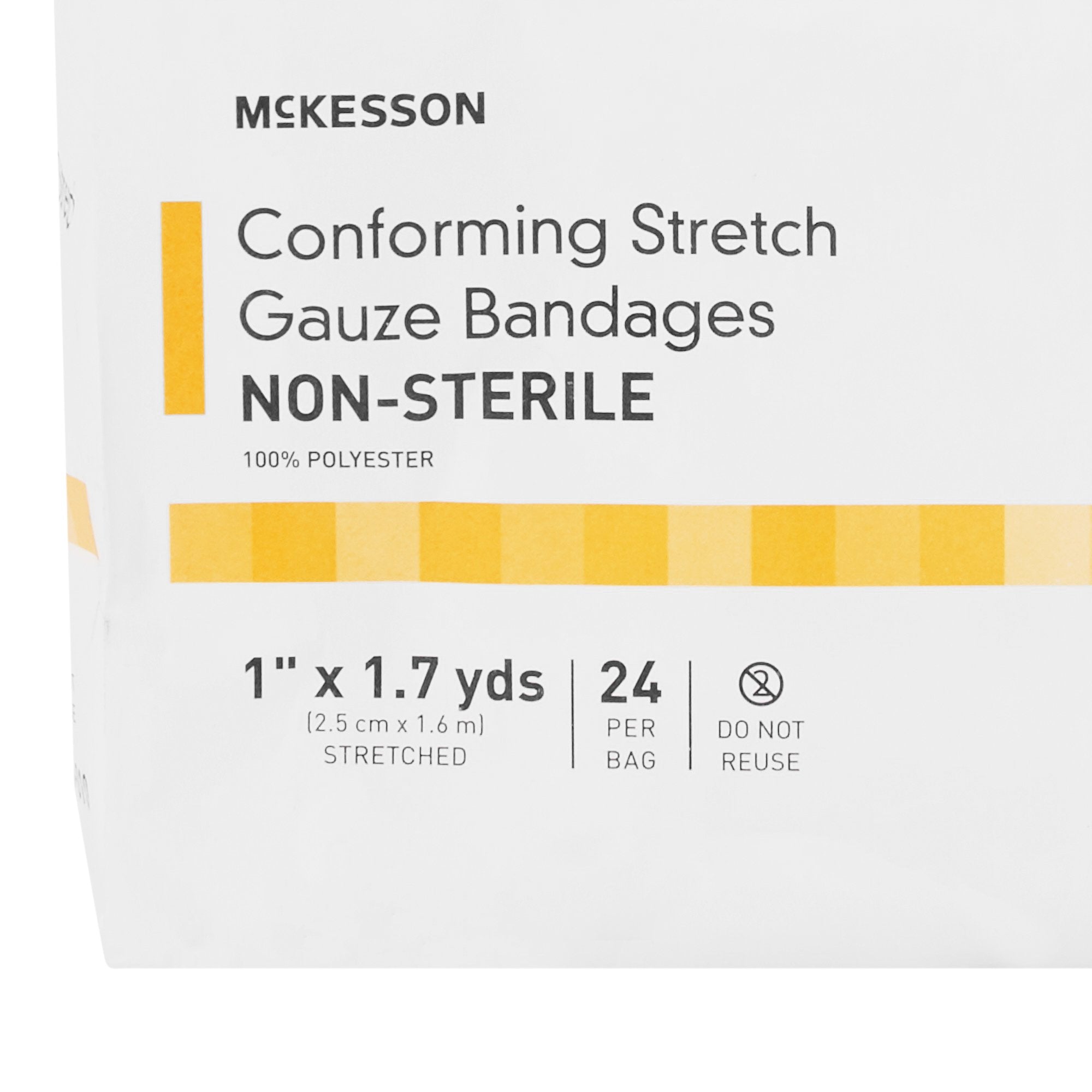 McKesson Nonsterile Conforming Bandage, 1 Inch x 1-7/10 Yard