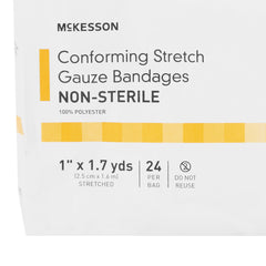 McKesson Nonsterile Conforming Bandage, 1 Inch x 1-7/10 Yard