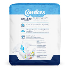 Attends Comfees Premium Diapers, Unisex, Baby, Tab Closure, Size 3