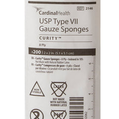 Curity NonSterile USP Type VII Gauze Sponge, 2 x 2 Inch