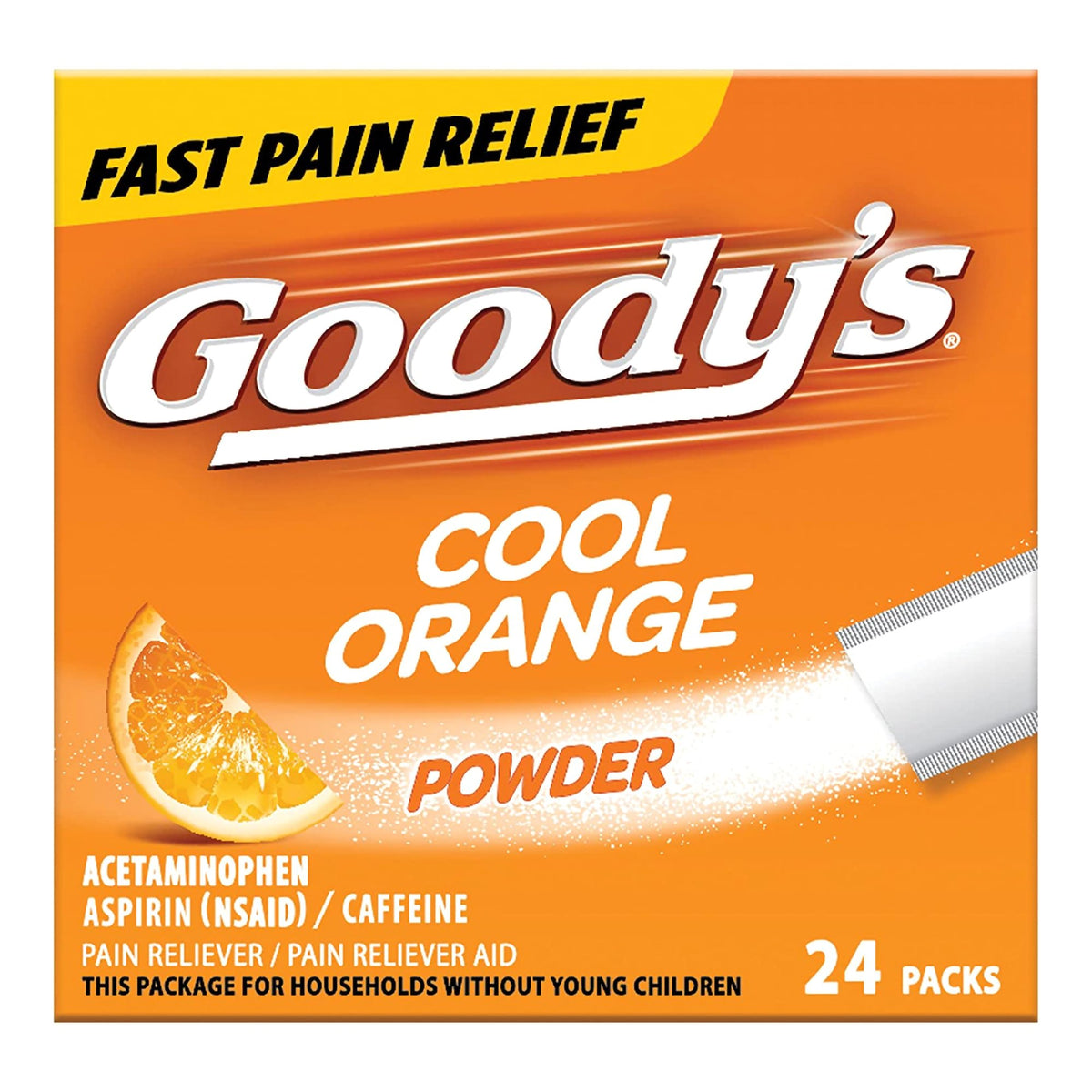 Goody's® Extra Strength Acetaminophen / Aspirin / Caffeine Pain Relief, Orange Flavor