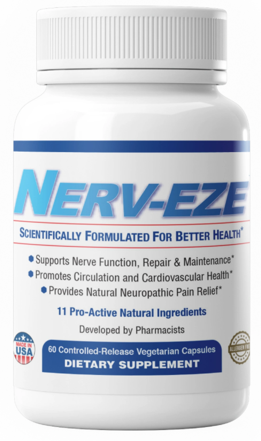 Nerv-eze 60 Controlled-Release Vegetarian Capsules