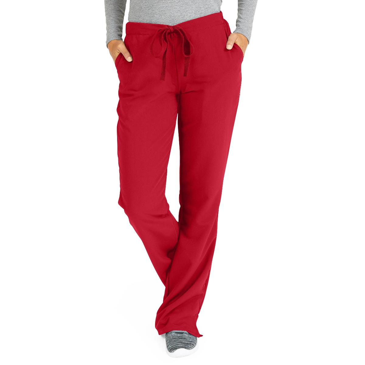 PANT,SCRUB,AVE,COMBO WAIST,RED,XXST
