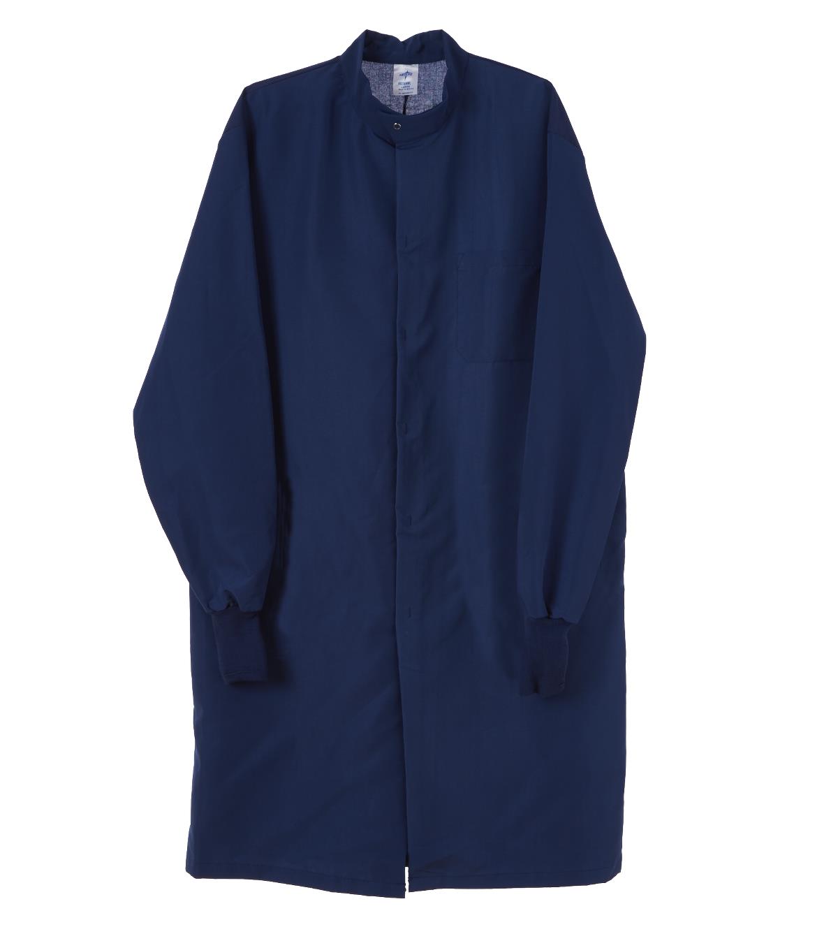 COAT,LAB, UNISEX,NAVY,BARRIER,LG