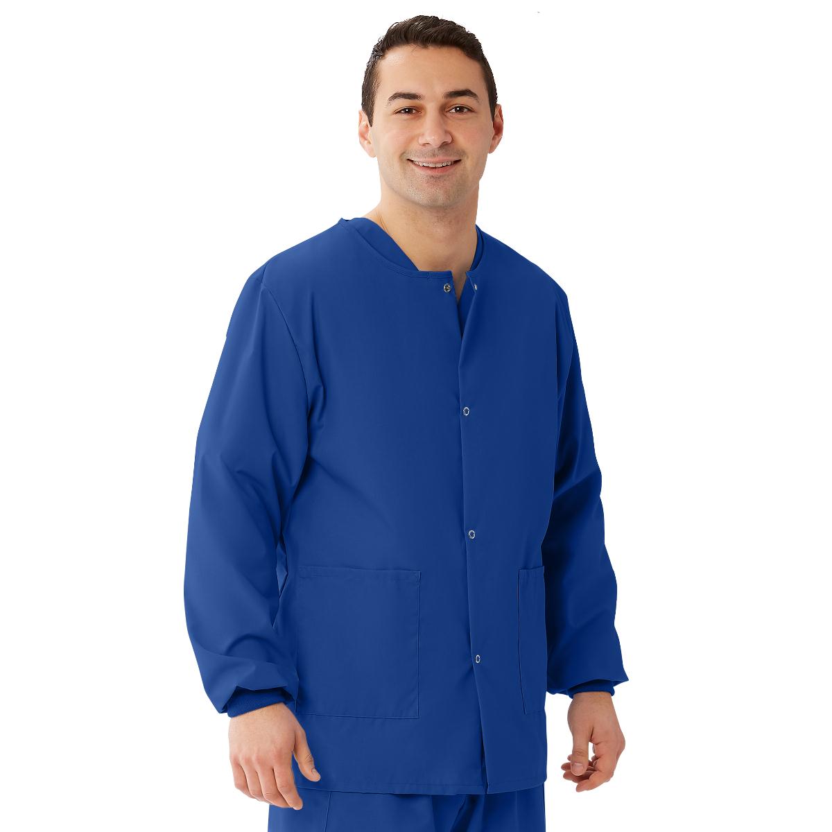 JACKET,SCRUB,A-S SAPPHIRE,UNISEX,MEDIUM