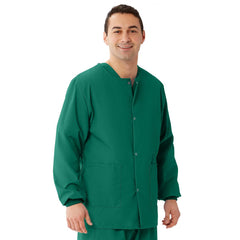 JACKET,SCRUB,A-S EMERALD,UNISEX,MEDIUM