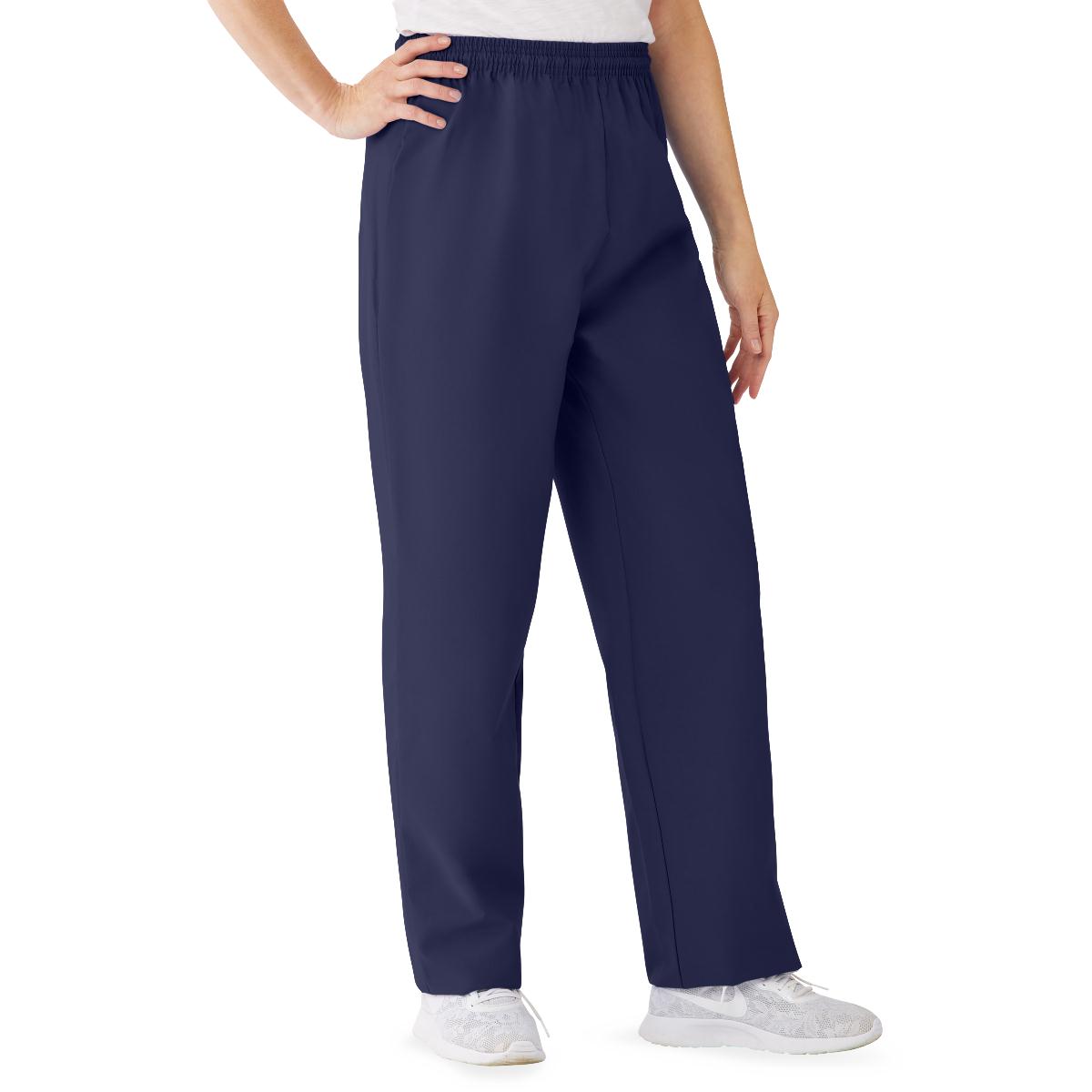 PANT,SCRUB,ELASTIC,TAPERED,NAVY,LG
