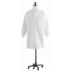 COAT,LAB,UNISEX,KNEE LENGTH,WHITE,LG
