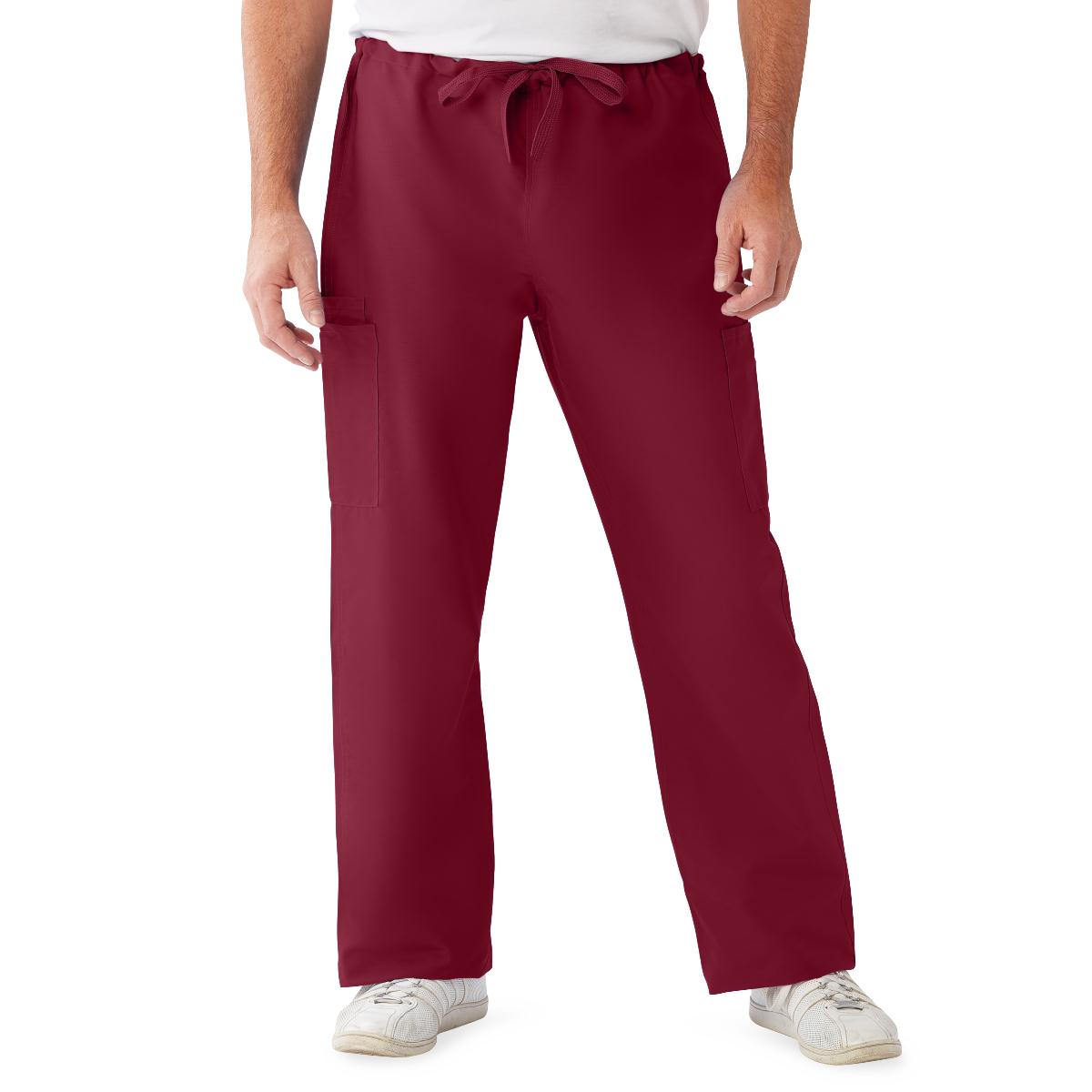 PANT,SCRUB,CARGO,NON-REV,WINE,SM-LON
