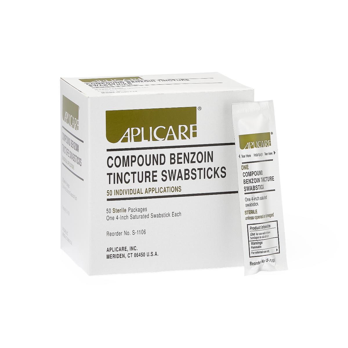 MBO-SWABSTCK, BENZOIN TINCTURE, 1/PK, S