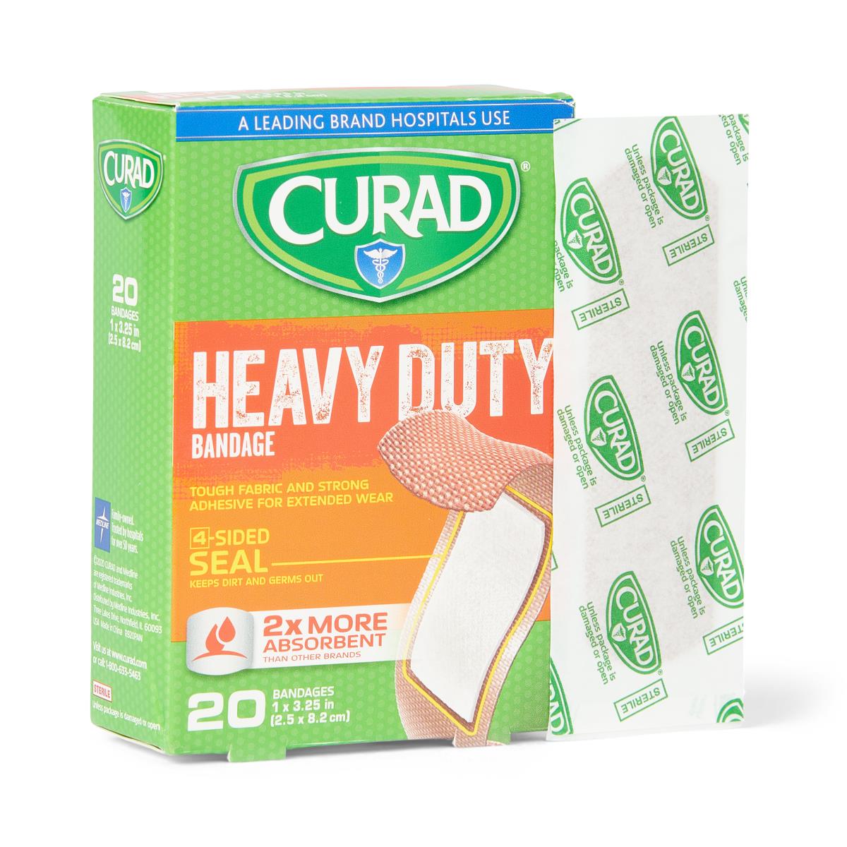 BANDAGE,HEAVY DUTY,CURAD,1"X3.25",20CT