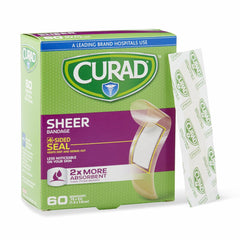 BANDAGE,SHEER,CURAD,3/4"X3",60CT