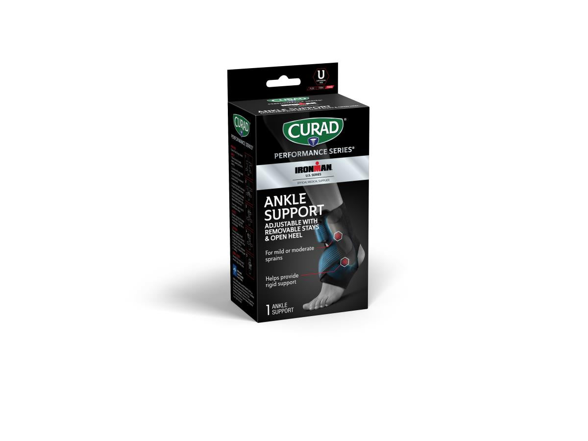 BRACE,ANKLE,W/STAYS,RETAIL,BLK,4/CS