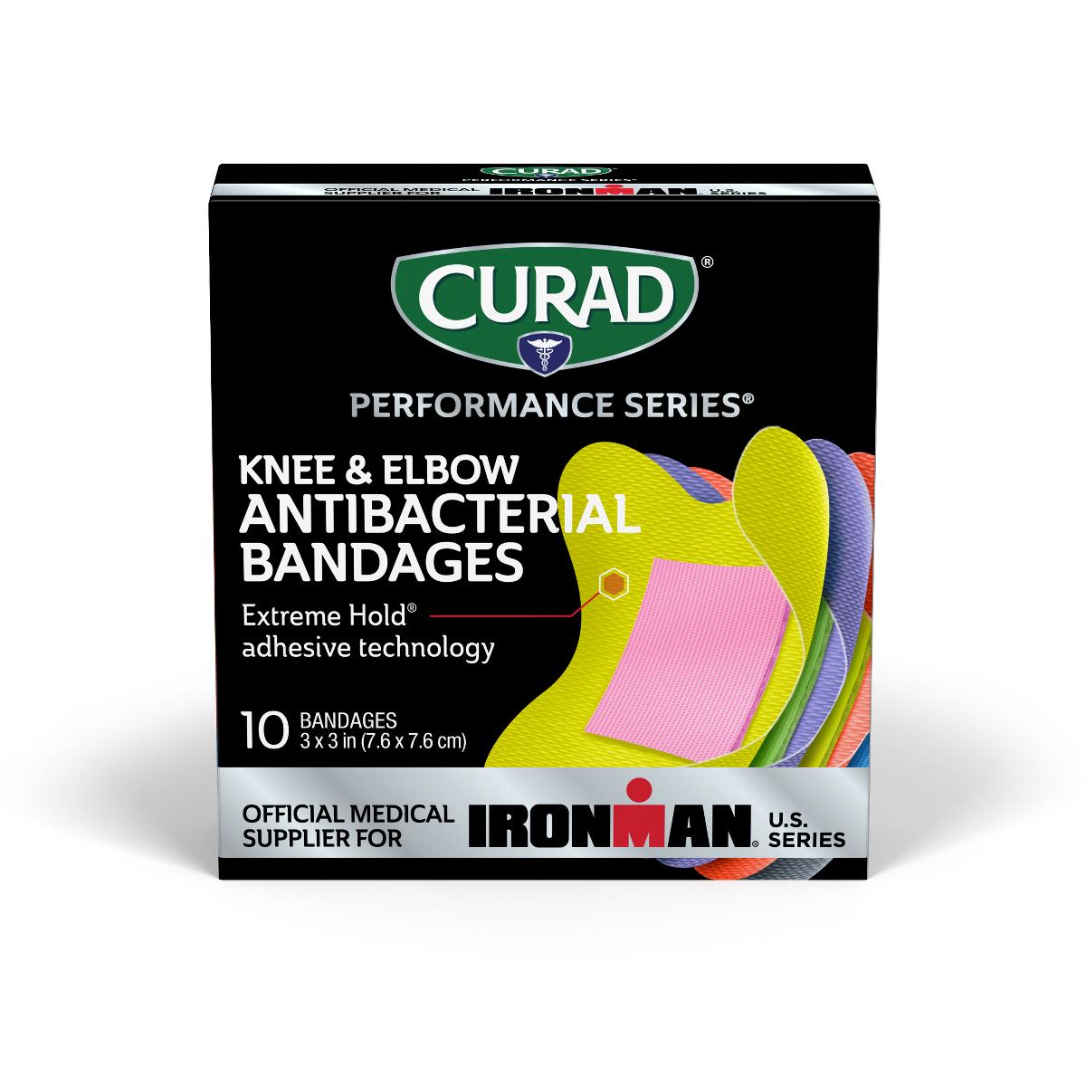 BNDG,ANTIBAC,IRONMAN,ELB/KNE,6-CLR,10CT