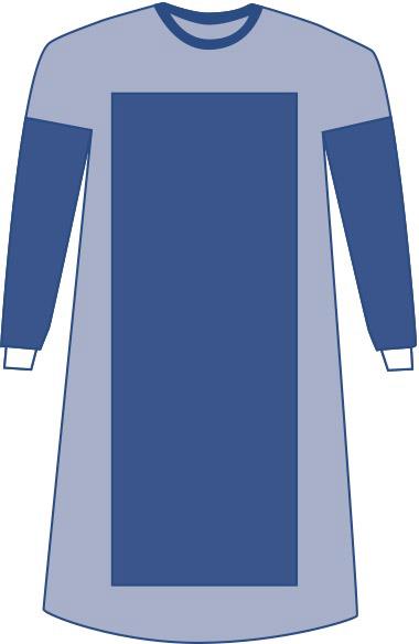 GOWN,AURORA,POLYRNF,L,100/CS