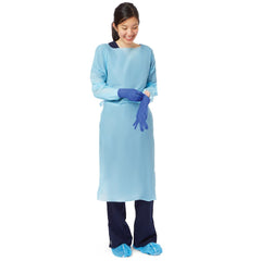 GOWN,ISO,POLY,THUMBS UP,XL,BLUE
