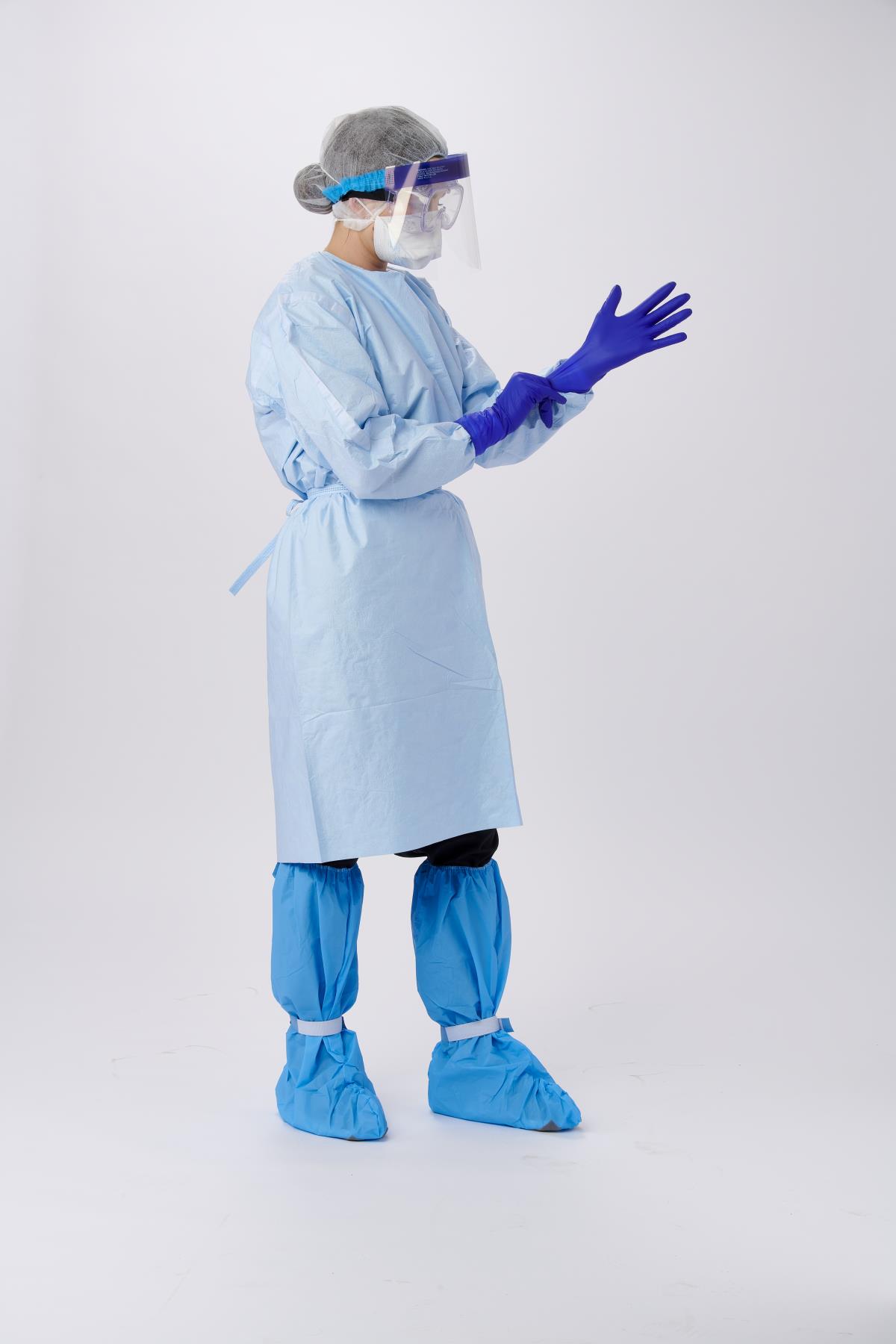 GOWN,CHEMO,PREMIUM BREATHABLE,BLU,XLG