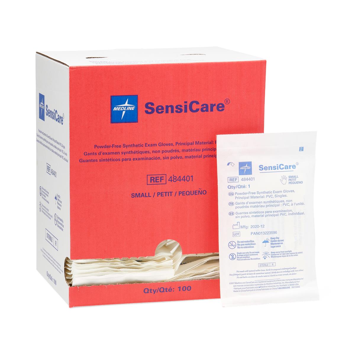GLOVE,EXAM,VINYL,STERILE,PF,LF,SGL,SM